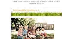 Desktop Screenshot of kita-gaenseblume.de