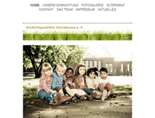 Tablet Screenshot of kita-gaenseblume.de